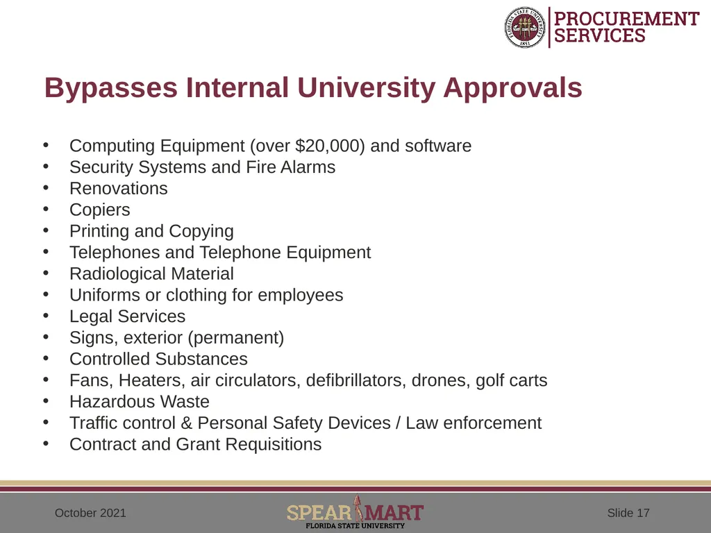 Confirming Orders (After-the-fact orders) - slide 17 of 25
