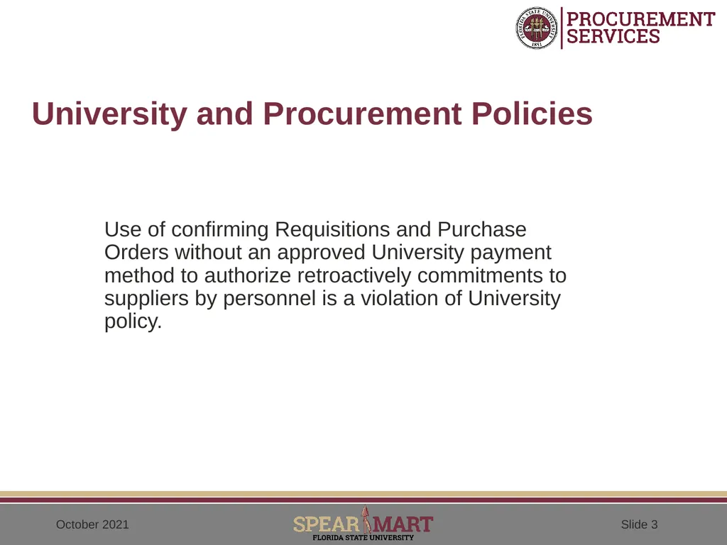 Confirming Orders (After-the-fact orders) - slide 3 of 25