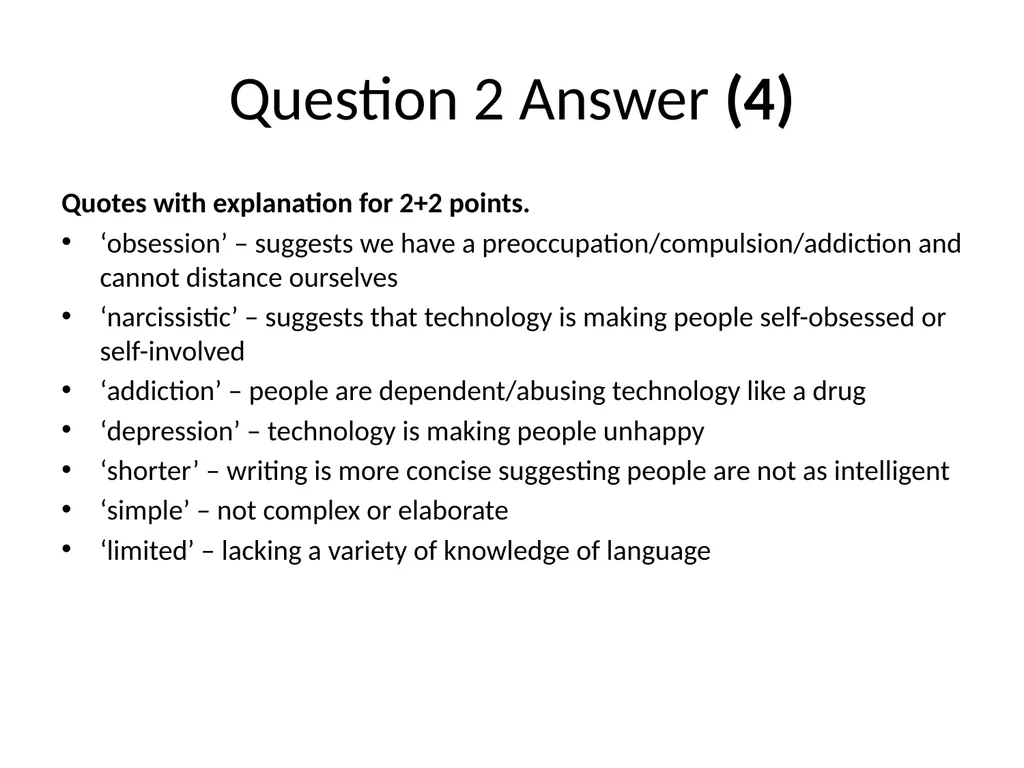 Reading for Understanding, Analysis and Evaluation - slide 6 of 18