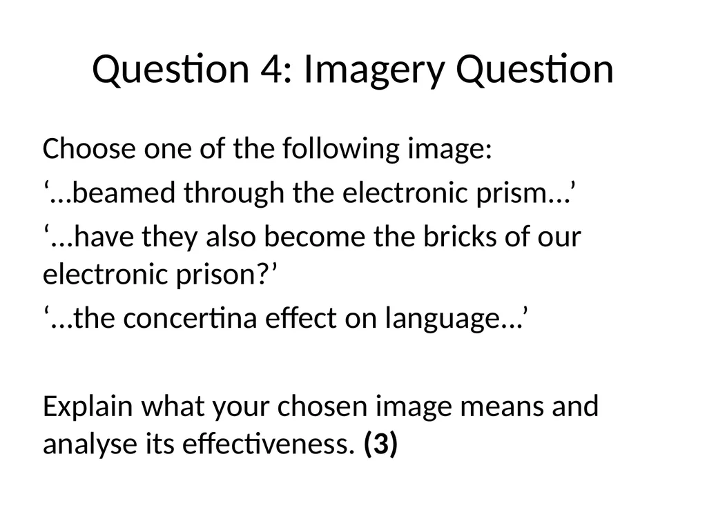 Reading for Understanding, Analysis and Evaluation - slide 9 of 18
