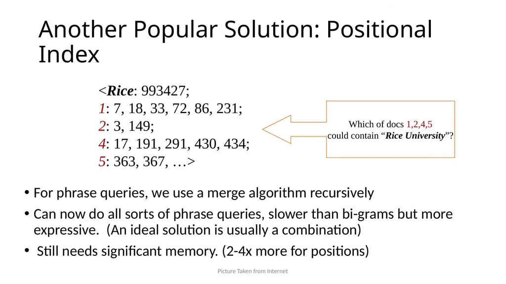 Large Scale Search: Inverted Index, etc. Comp: - slide 15 of 17