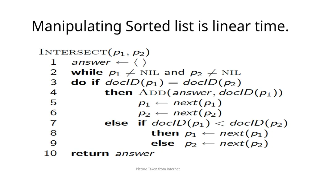 Large Scale Search: Inverted Index, etc. Comp: - slide 9 of 17