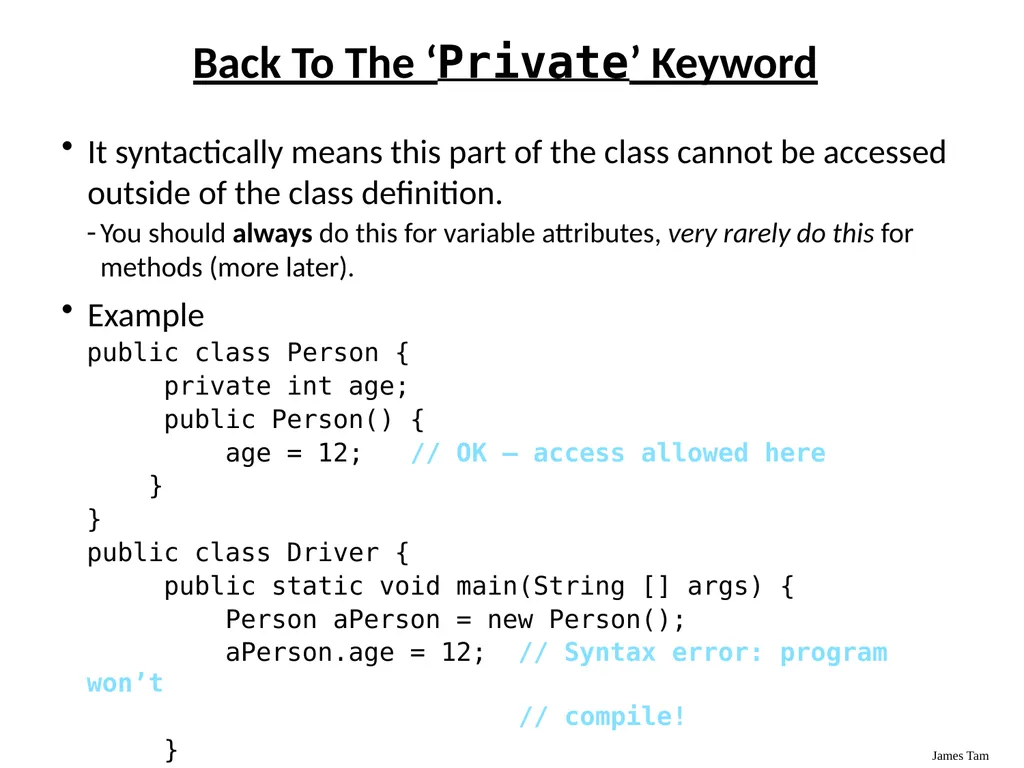 Introduction To Object-Oriented Programming Basic - slide 57 of 72