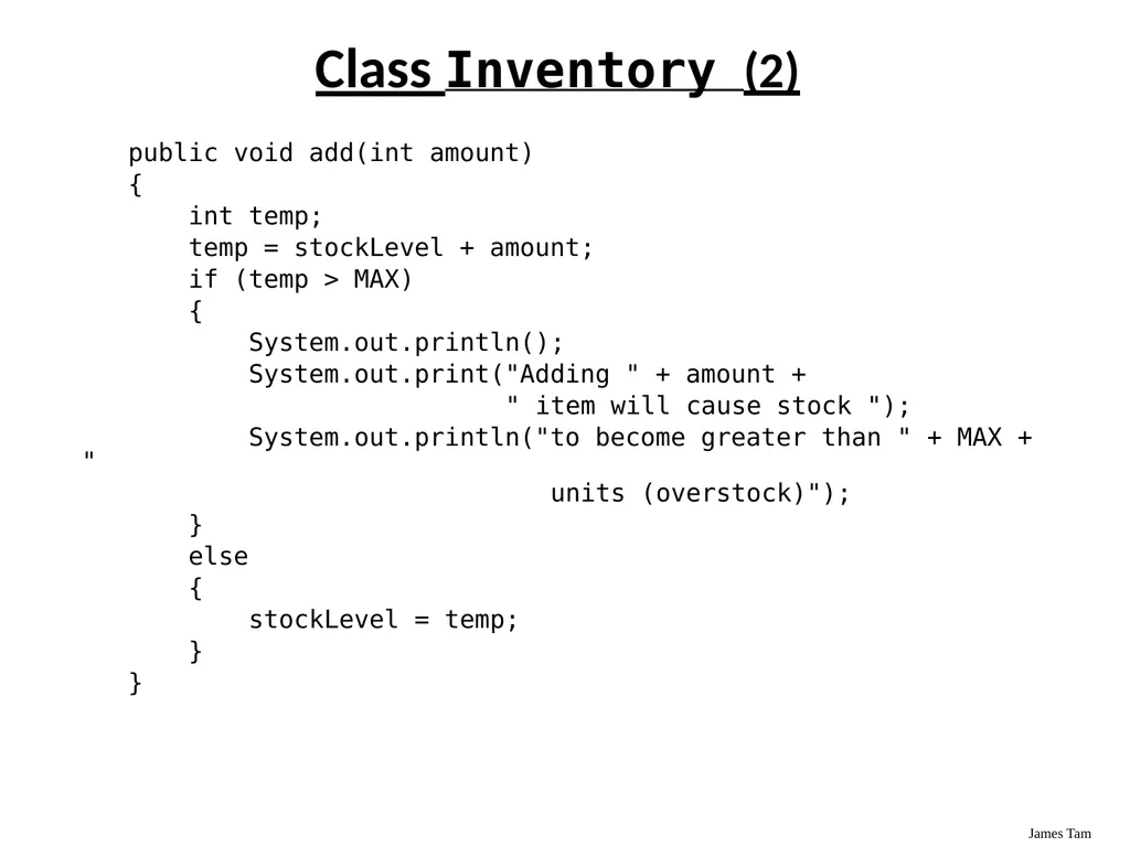Introduction To Object-Oriented Programming Basic - slide 64 of 72