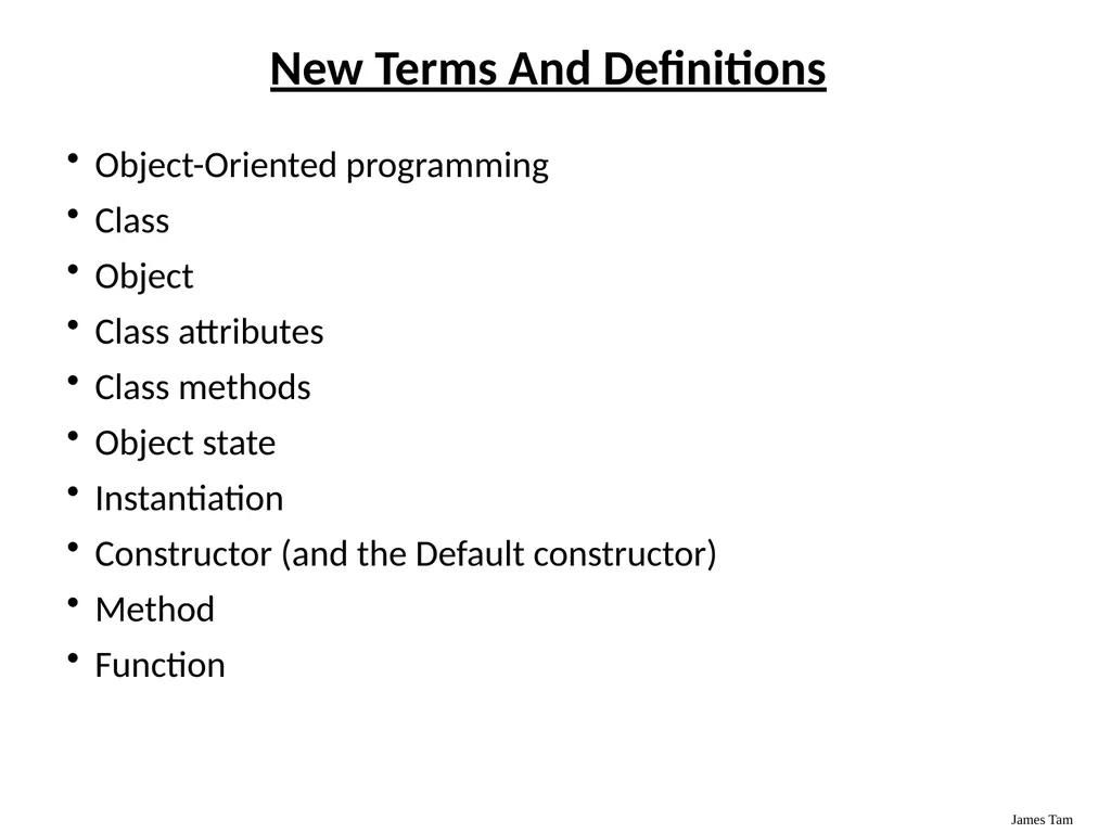 Introduction To Object-Oriented Programming Basic - slide 69 of 72
