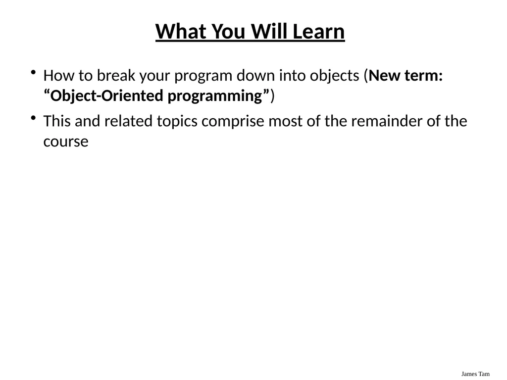 Introduction To Object-Oriented Programming Basic - slide 4 of 72