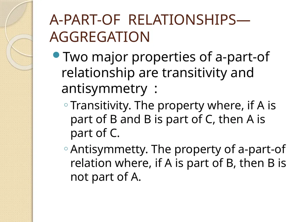 OBJECT RELATIONSHIPS, ATTRIBUTES, AND METHODS - slide 23 of 25
