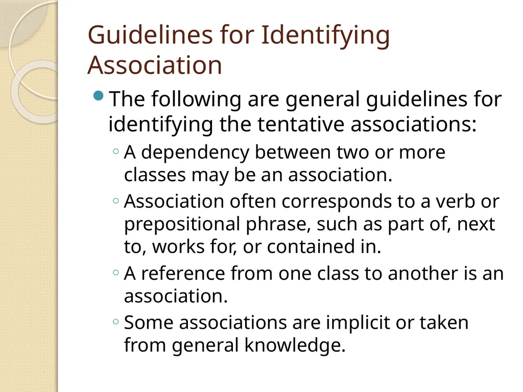 OBJECT RELATIONSHIPS, ATTRIBUTES, AND METHODS - slide 9 of 25