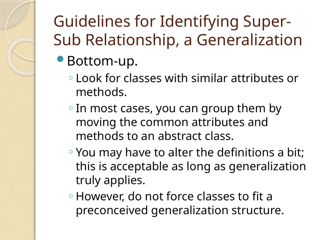 OBJECT RELATIONSHIPS, ATTRIBUTES, AND METHODS - slide 19 of 25