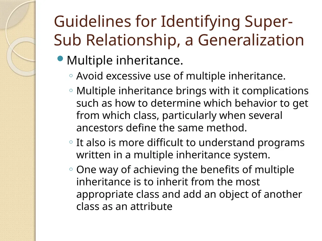OBJECT RELATIONSHIPS, ATTRIBUTES, AND METHODS - slide 21 of 25