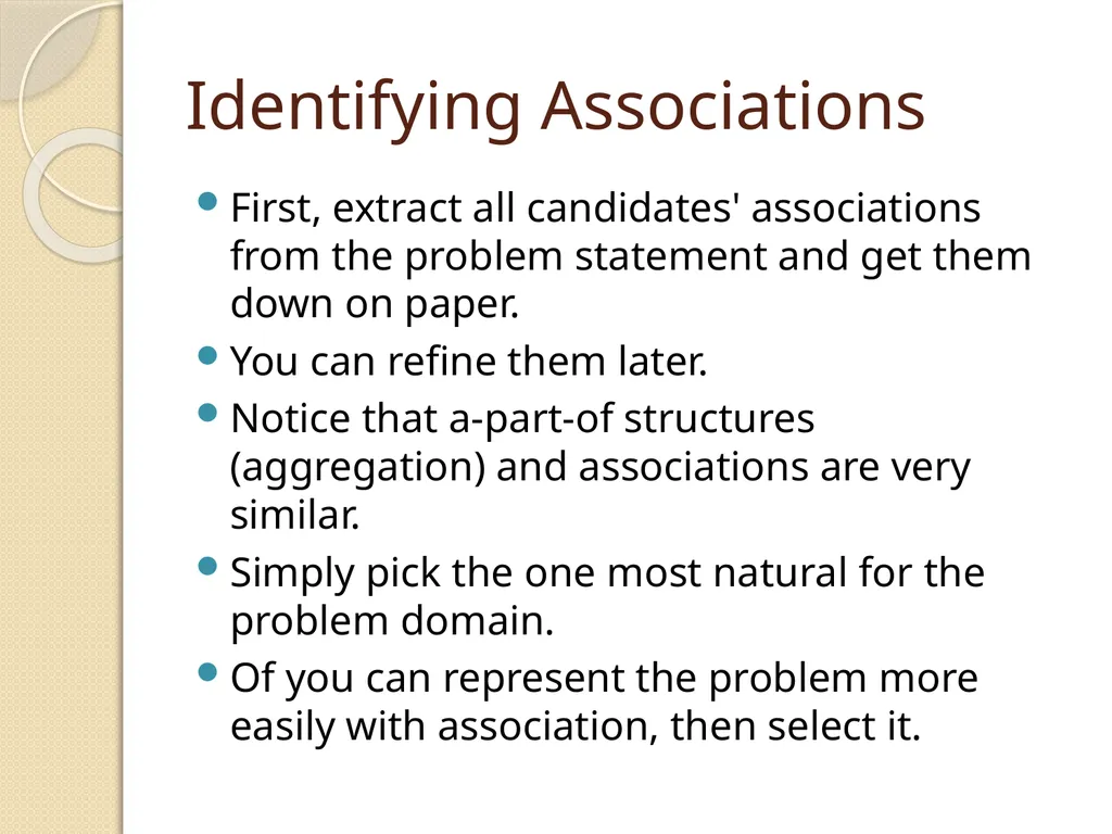 OBJECT RELATIONSHIPS, ATTRIBUTES, AND METHODS - slide 8 of 25