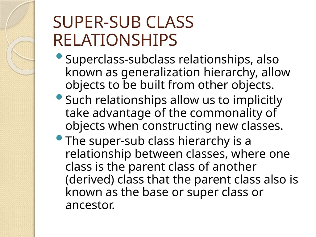 OBJECT RELATIONSHIPS, ATTRIBUTES, AND METHODS - slide 16 of 25