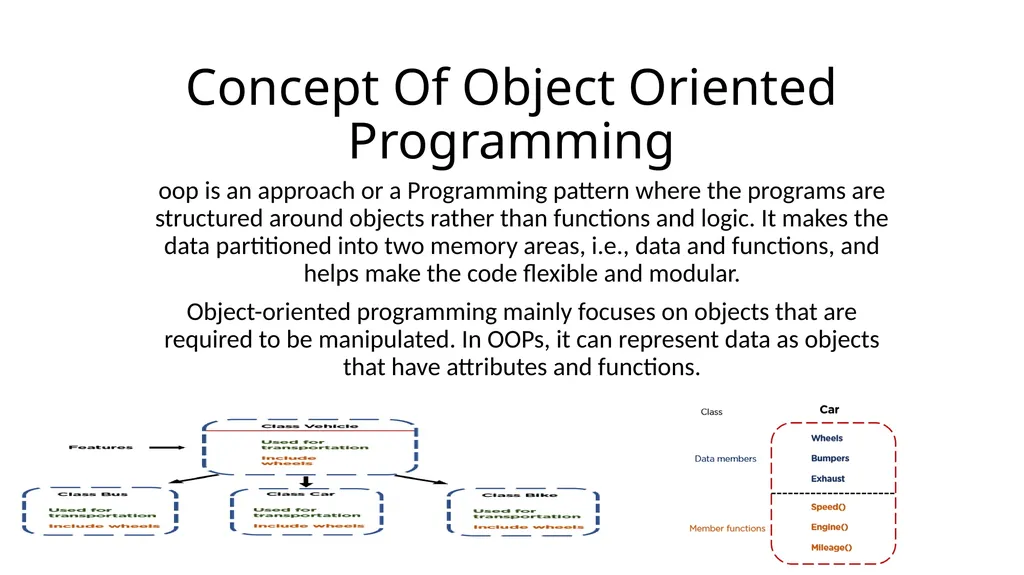 Object Oriented Programming Concept Of Object - slide 2 of 6