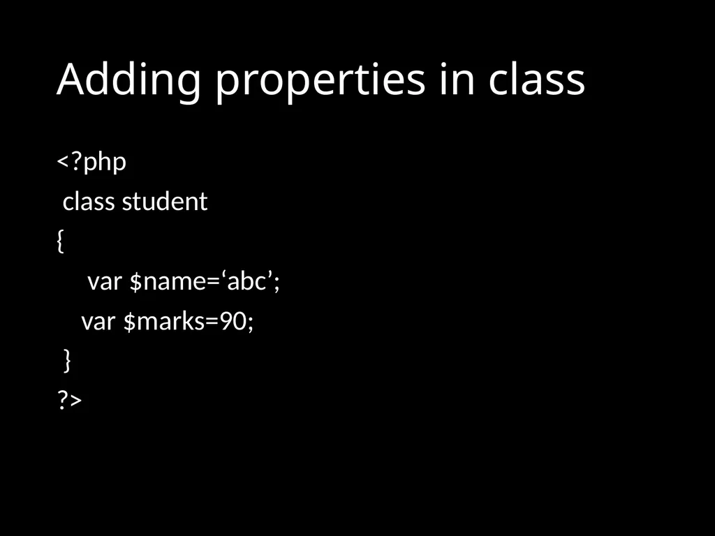Introduction to Object Oriented Programming in PHP - slide 5 of 29