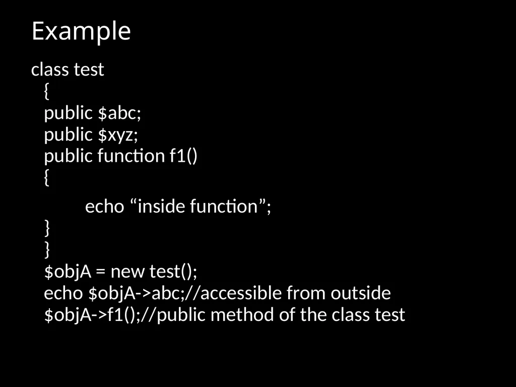 Introduction to Object Oriented Programming in PHP - slide 14 of 29