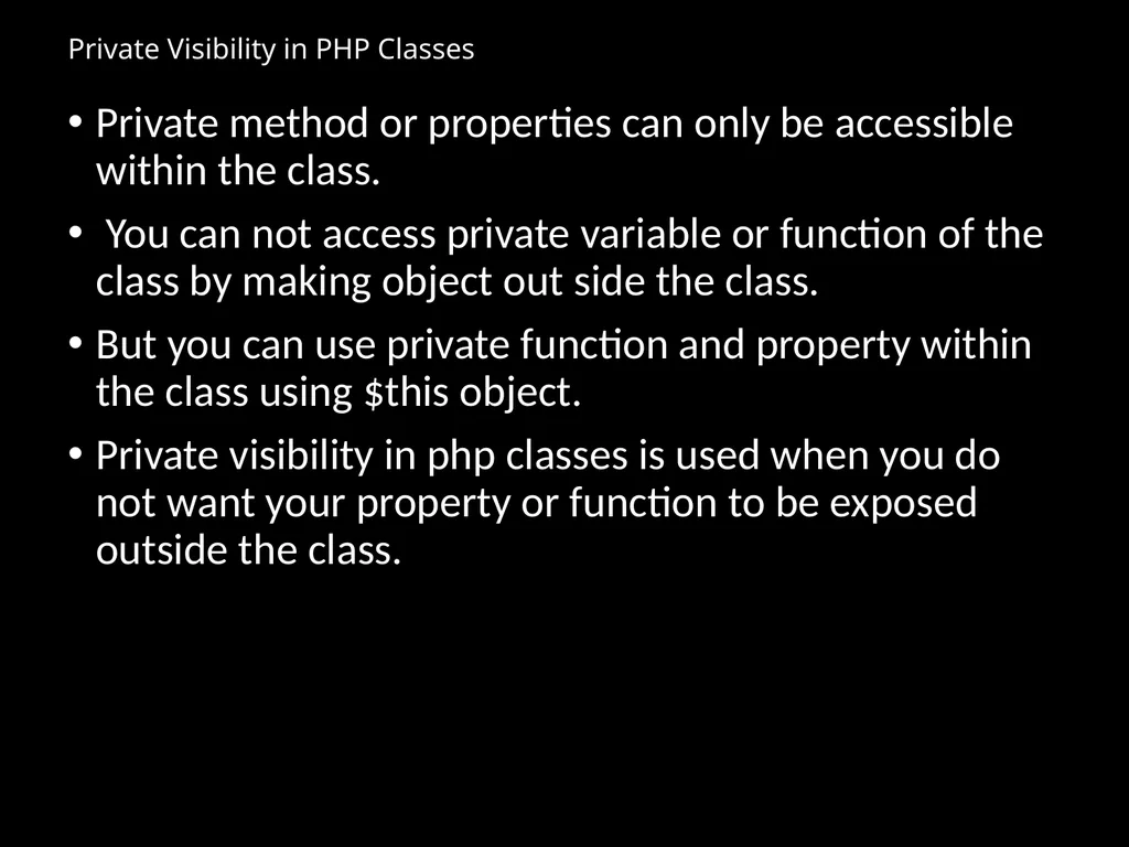 Introduction to Object Oriented Programming in PHP - slide 15 of 29
