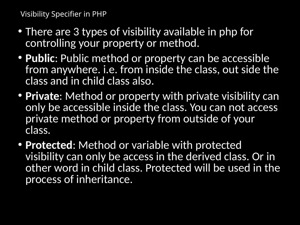 Introduction to Object Oriented Programming in PHP - slide 12 of 29