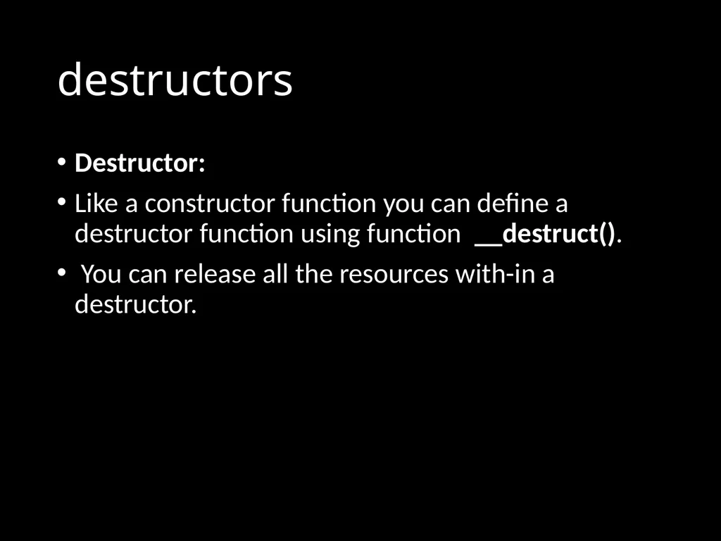 Introduction to Object Oriented Programming in PHP - slide 23 of 29
