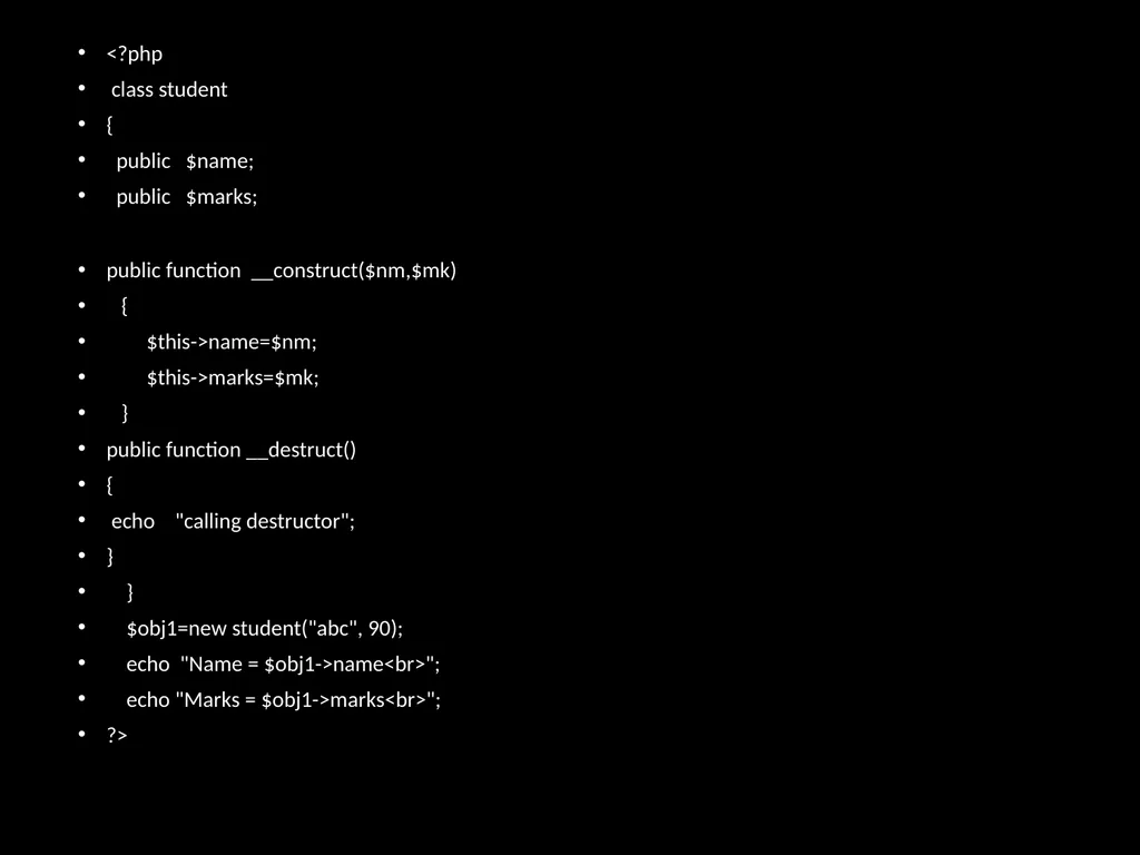 Introduction to Object Oriented Programming in PHP - slide 24 of 29