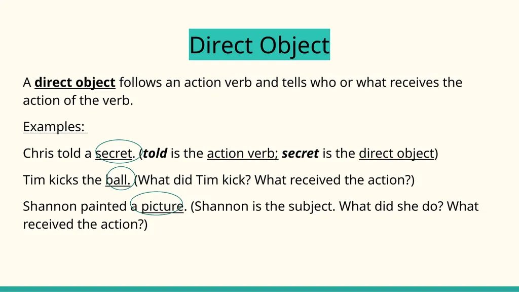 Verbs, Objects, & Subject Complements Unit 3 Week - slide 2 of 5