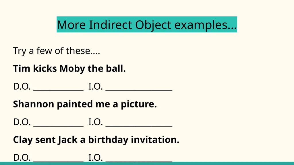 Verbs, Objects, & Subject Complements Unit 3 Week - slide 4 of 5