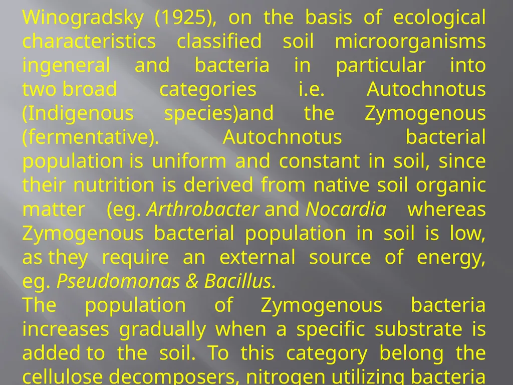 Soil Microorganism: Bacteria Amongst the different - slide 2 of 20