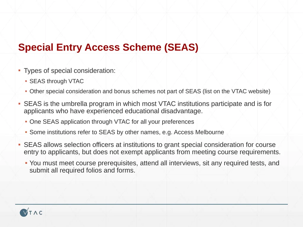 Course Applications, Scholarships, and the Special - slide 6 of 17