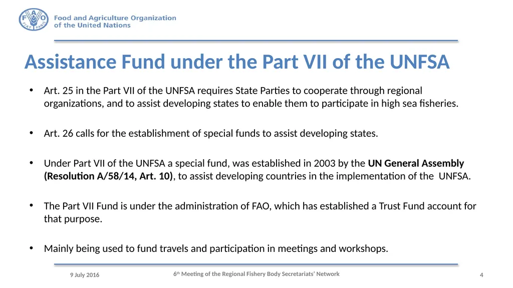 6th Meeting of the Regional Fishery Body - slide 4 of 10