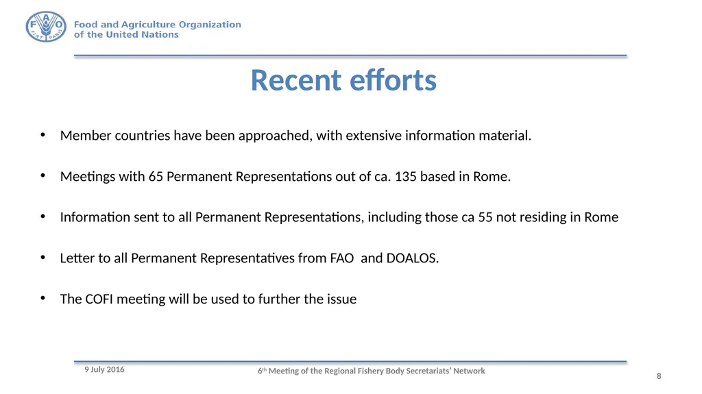 6th Meeting of the Regional Fishery Body - slide 8 of 10