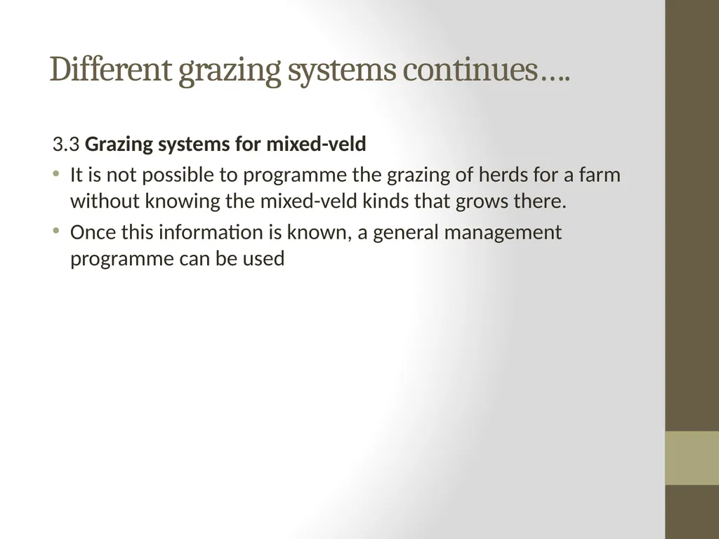 SEFIKENG CAMPUS SUBJECT: ANIMAL PRODUCTION LEVEL: - slide 13 of 15