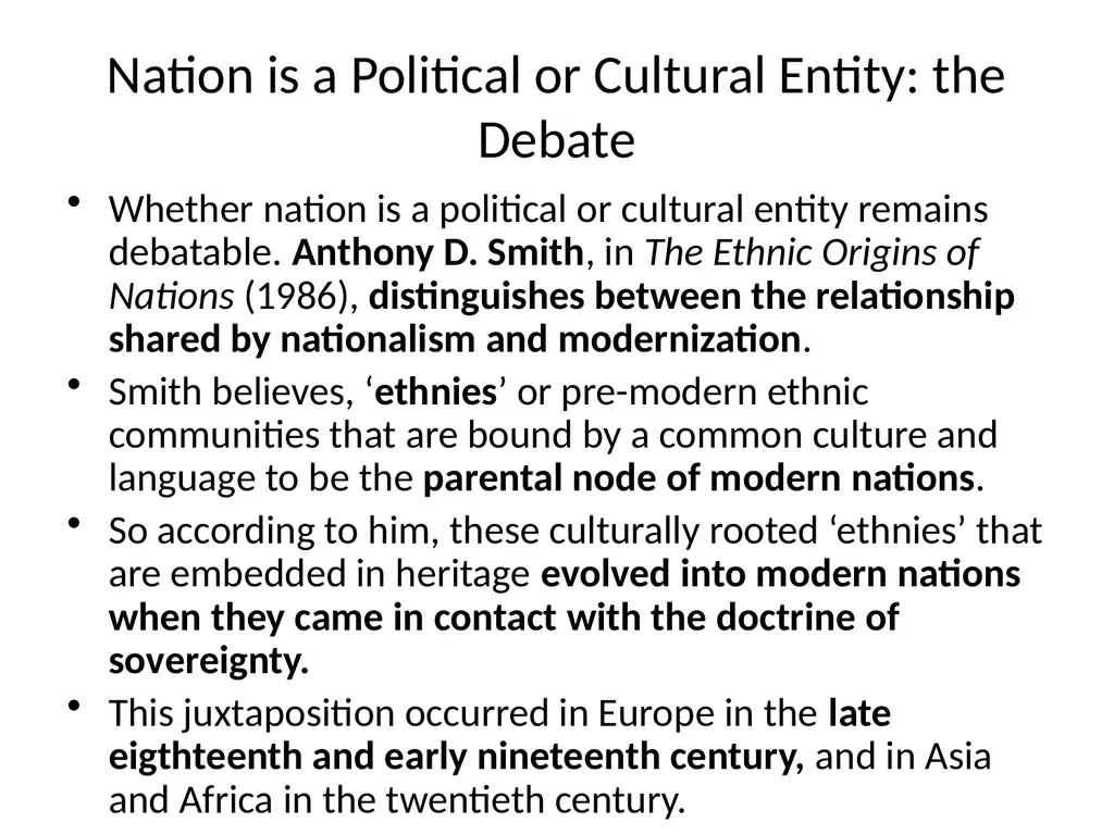 The Concept of Nation Nation is where an - slide 4 of 15