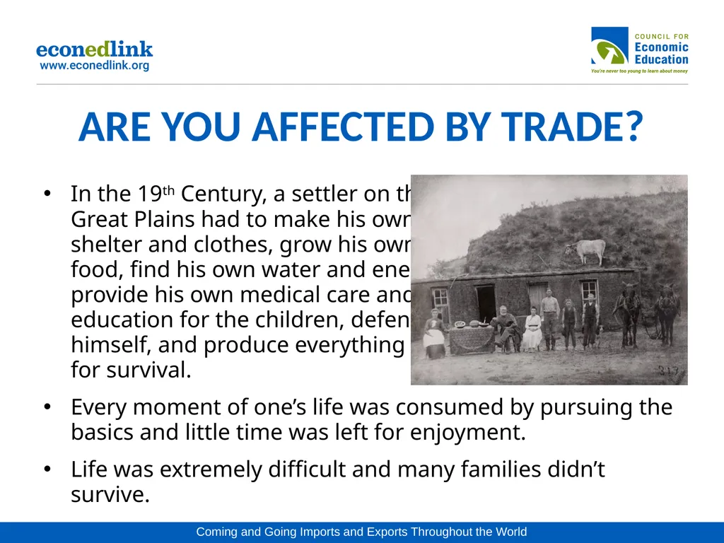 WHY DO NATIONS TRADE? THE MOVEMENT OF GOODS AND - slide 8 of 10