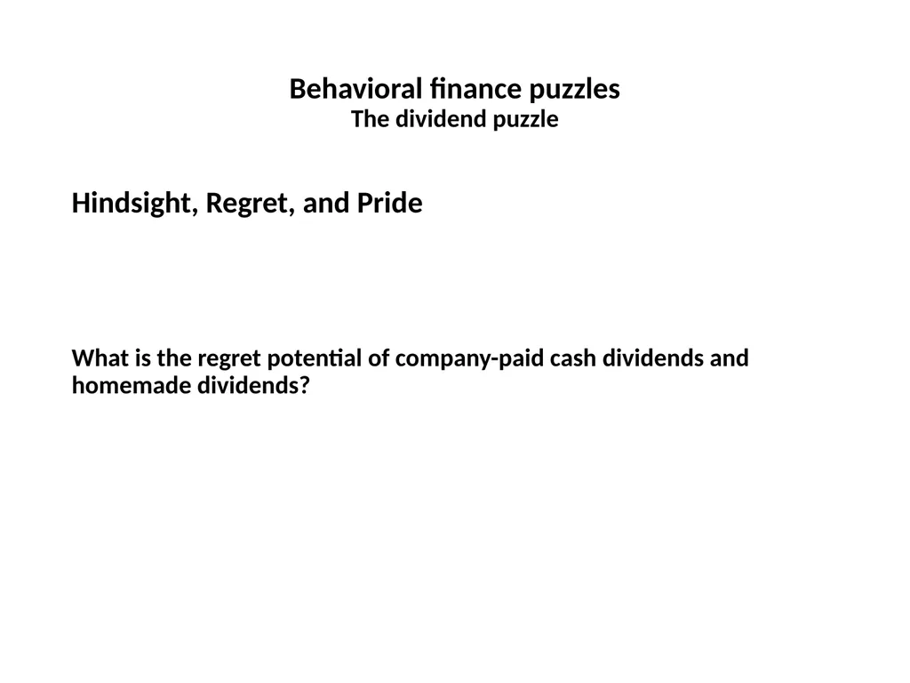 Finance for Normal People Chapter 7: Behavioral - slide 10 of 53