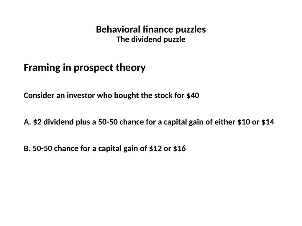 Finance for Normal People Chapter 7: Behavioral - slide 12 of 53