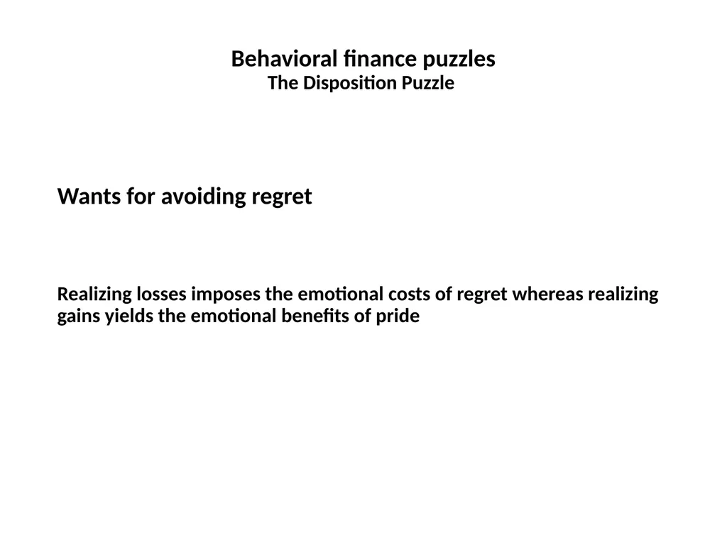 Finance for Normal People Chapter 7: Behavioral - slide 17 of 53