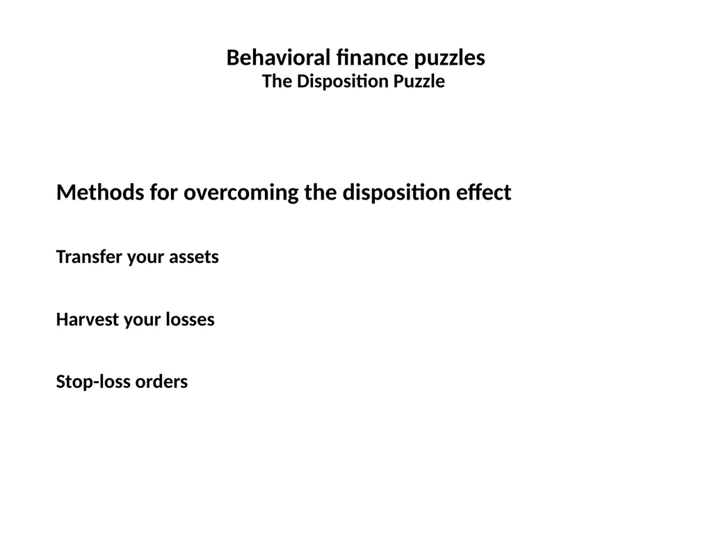 Finance for Normal People Chapter 7: Behavioral - slide 20 of 53