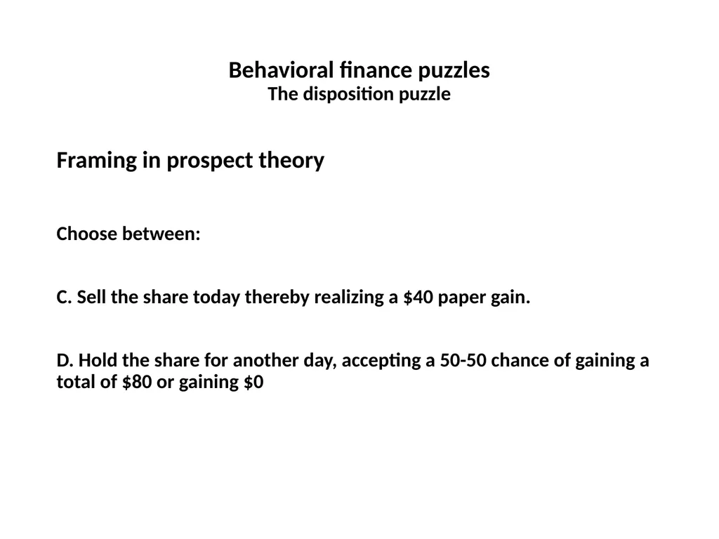Finance for Normal People Chapter 7: Behavioral - slide 25 of 53
