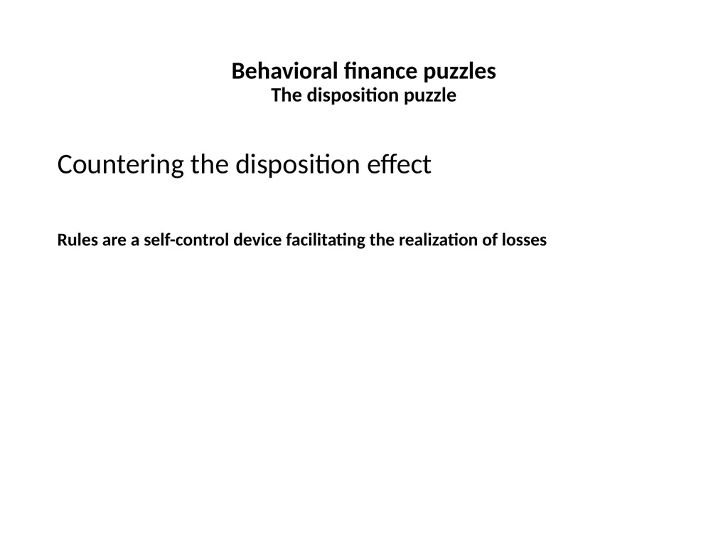 Finance for Normal People Chapter 7: Behavioral - slide 27 of 53