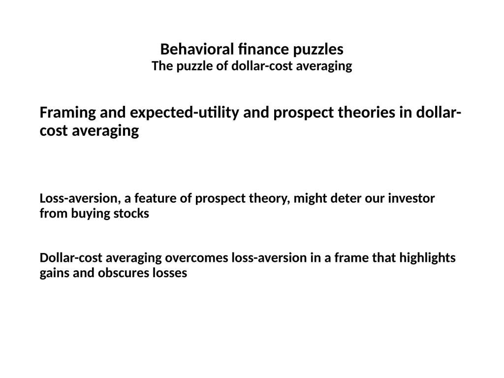 Finance for Normal People Chapter 7: Behavioral - slide 35 of 53