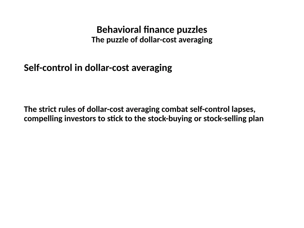Finance for Normal People Chapter 7: Behavioral - slide 38 of 53