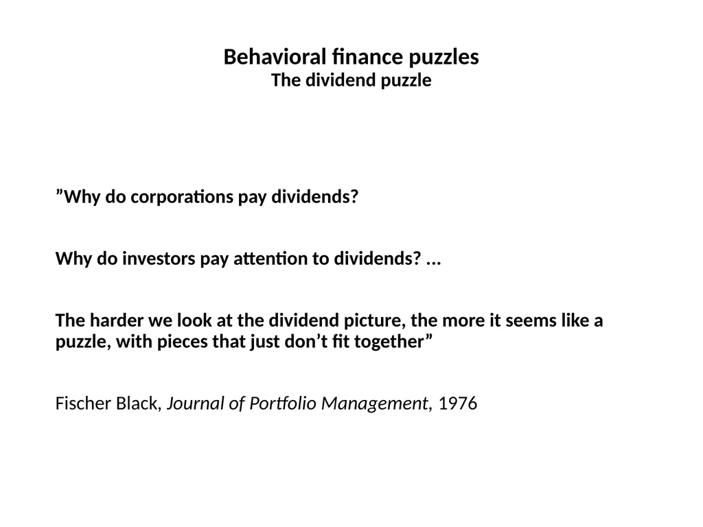 Finance for Normal People Chapter 7: Behavioral - slide 4 of 53