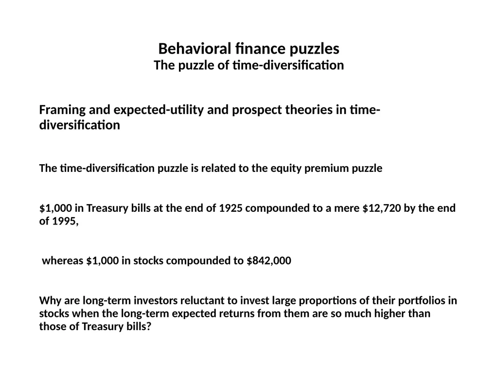 Finance for Normal People Chapter 7: Behavioral - slide 44 of 53