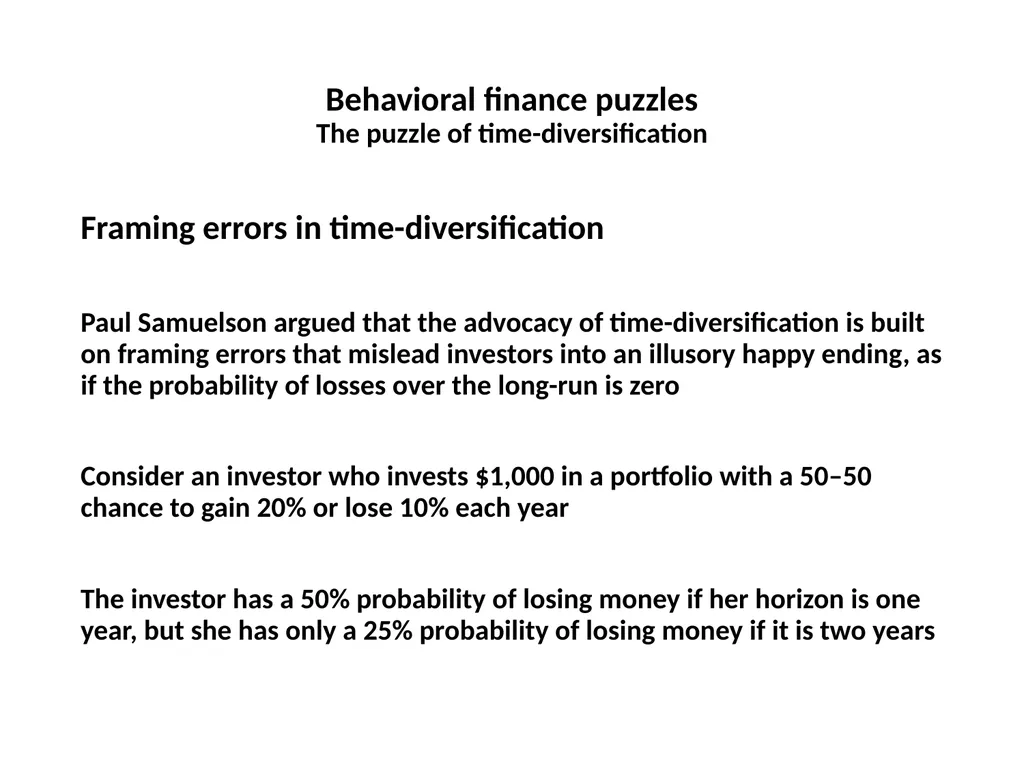 Finance for Normal People Chapter 7: Behavioral - slide 49 of 53