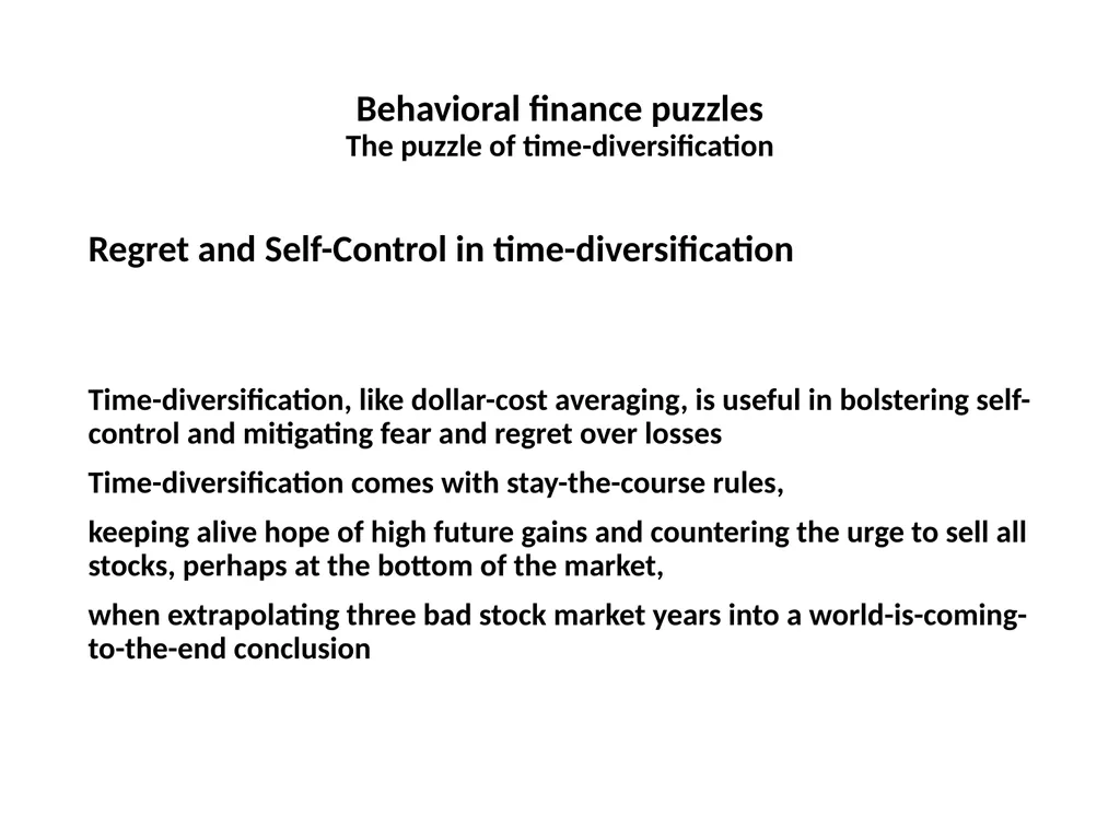 Finance for Normal People Chapter 7: Behavioral - slide 52 of 53