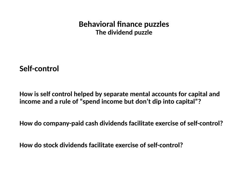 Finance for Normal People Chapter 7: Behavioral - slide 9 of 53