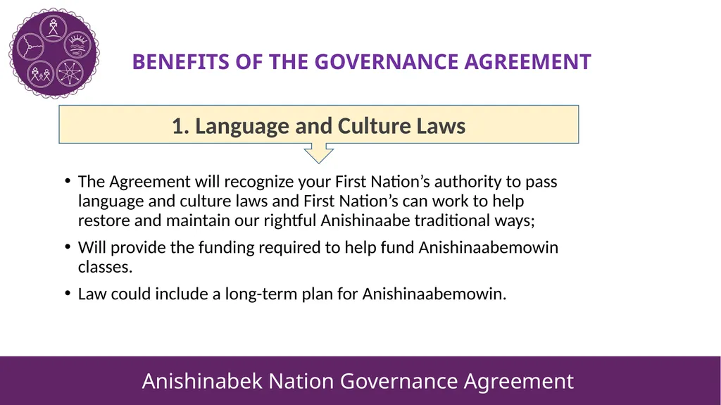 ANISHINABEK NATION GOVERNANCE AGREEMENT Updated - slide 3 of 11
