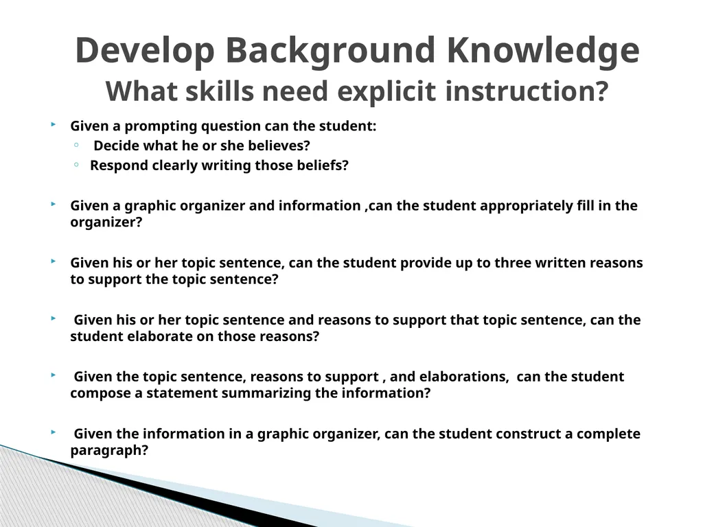 POW + TREE A Strategy for Persuasive Writing - slide 2 of 8