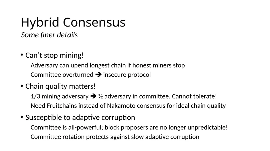 Longest-chain Protocol Meets BFT Finality gadgets, - slide 7 of 21