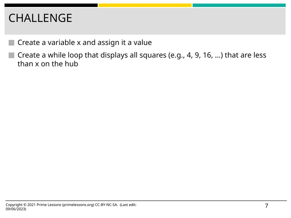 LOOPS BY SANJAY AND ARVIND SESHAN This lesson uses - slide 7 of 16