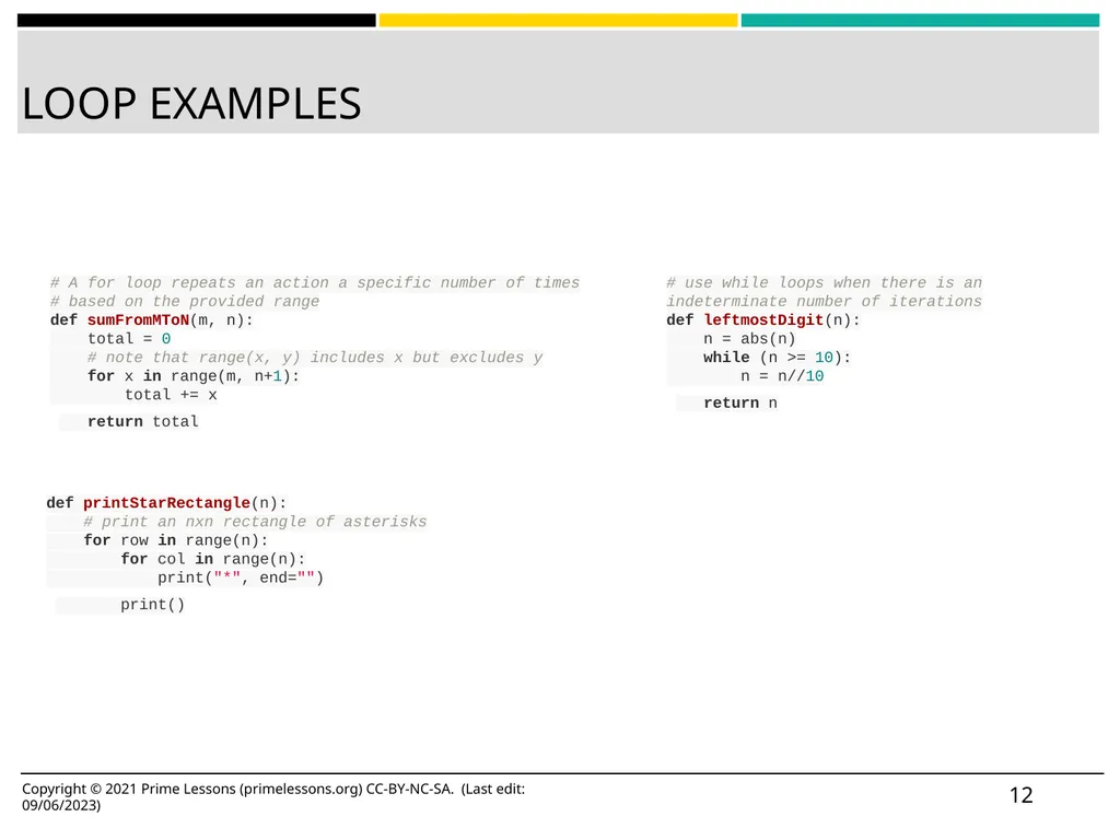 LOOPS BY SANJAY AND ARVIND SESHAN This lesson uses - slide 12 of 16